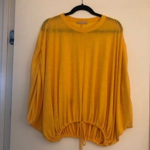 Zara yellow oversized top